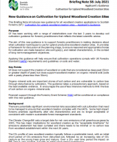 Briefing Note 38: New Guidance on Cultivation for Upland Woodland Creation Sites